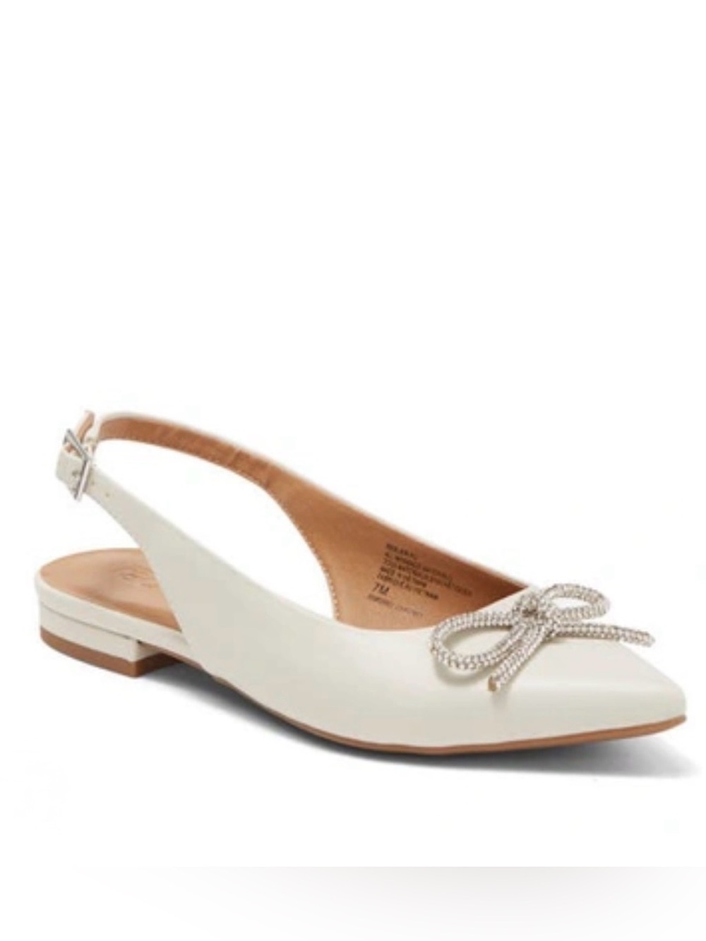 Nordstrom Rack | Blair Bow Slingback Flat in Ivory Shell, 8